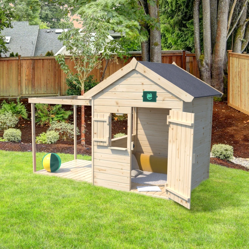 Casita-infantil-épicerie-madera-pérgola-mostrador